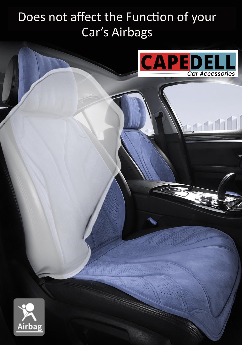 Capedell Car Seat Protector Cover – Waterproof Universal Seat Cover Protector for Cars, SUVs & Sedans | Scratch, Dirt & Spill Protection | Premium Durable Car Seat Protection - Image 10