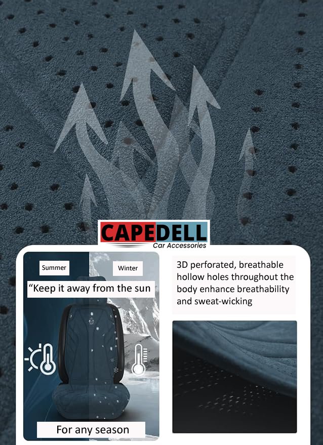 Capedell Car Seat Protector Cover – Waterproof Universal Seat Cover Protector for Cars, SUVs & Sedans | Scratch, Dirt & Spill Protection | Premium Durable Car Seat Protection - Image 11