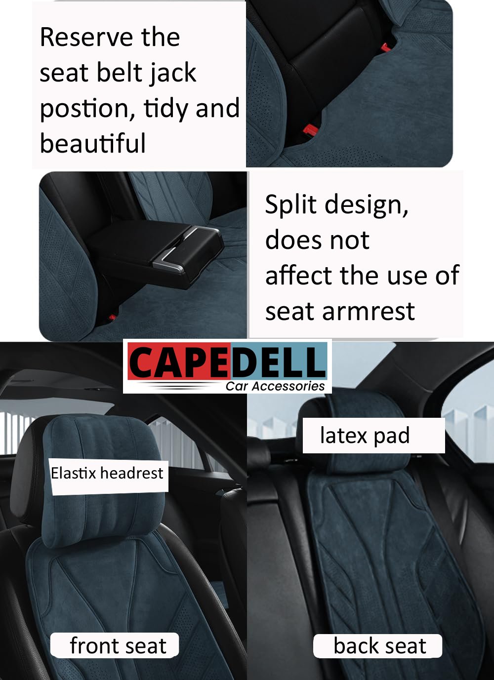 Capedell Car Seat Protector Cover – Waterproof Universal Seat Cover Protector for Cars, SUVs & Sedans | Scratch, Dirt & Spill Protection | Premium Durable Car Seat Protection - Image 13
